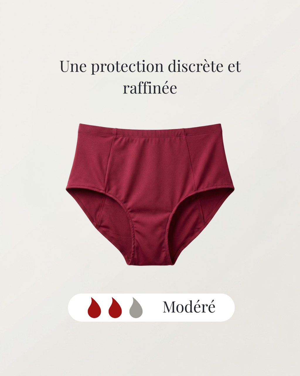 Culotte Menstruelle Bordeaux - Modéré