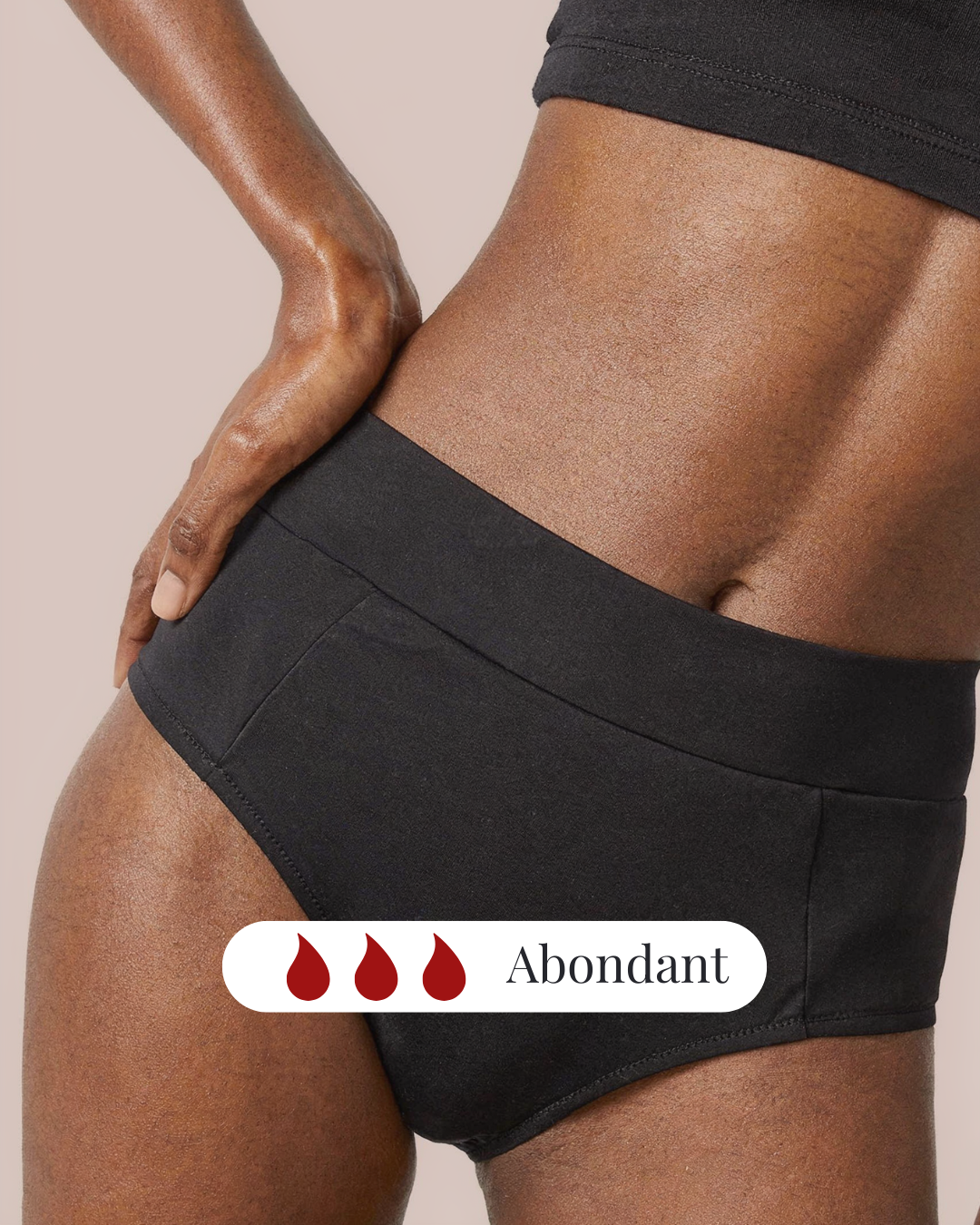 Culotte Menstruelle Noire - Abondant